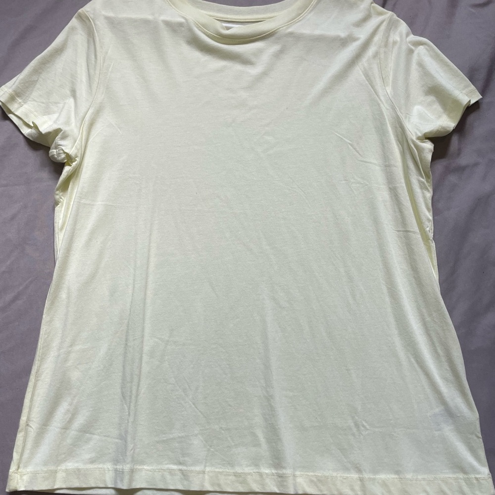 Simple Pale Yellow T-Shirt